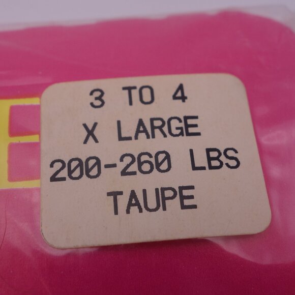 Vintage La Tosca Queen Size Reinforced Toe X LARGE 200-260 lbs. Taupe Panty Hose - Picture 7 of 16